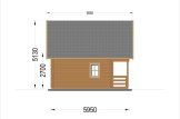 Chalet en bois LIVINGTON S (Isolé, 44+44 mm), 50 m² specification 4