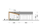 Chalet en bois en kit GINNY (Isolé, 34 mm + bardage), 49 m² specification 7