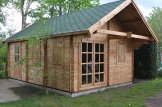 Chalet en bois SCOOT (44 mm), 27 m² + 9 m² mezzanine customer 1