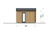 Abri de jardin en bois PIA PLUS (Isolé, 34 mm + bardage), 5x3 m, 12 m² specification 3
