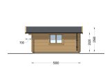 Abri de jardin en bois WISSOUS (34 mm), 5x5 m, 25 m² specification 5