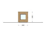 Sauna d'extérieur OKO (34 mm + bardage), 2.3x2.3 m, 4.1 m² specification 2