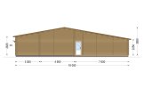 Chalet en bois RIVIERA S (44+44 mm), 130 m² specification 4