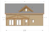 Chalet en bois VERA S (44 mm + bardage), 126 m² specification 3