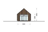 Maison préfabriquée en bois MILANA PV (Isolé RE2020, 44 mm + bardage), 41 m² specification 3