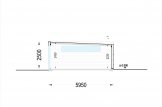 Garage bois toit plat SILVIA F (34 mm + bardage), 6x6 m, 36 m² specification 6