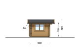 Abri de jardin en bois RENNES (34 mm), 4x3 m, 12 m² specification 3