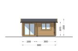 Abri de jardin en bois OSLO (34 mm), 5x4 m, 20 m² specification 2