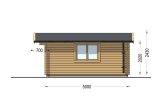 Abri de jardin en bois LILLE (34 mm), 4x5 m, 20 m² specification 5