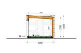 Abri de jardin en bois INES (Isolé RE2020, 34 mm + bardage), 6x3 m, 18 m² specification 6