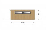 Garage bois toit plat STELA F (ossature en bois), 5x6 m, 30 m² specification 3