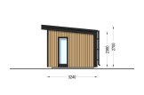 Abri de jardin en bois EVELIN PLUS (Isolé RE2020, 34 mm + bardage), 6x3 m, 15 m² specification 5