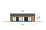 Chalet en bois habitable SELENE (Isolé, 44 mm + bardage), 54 m² specification 2