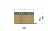 Abri de jardin en bois PIA (Isolé, ossature en bois), 5.2x4.9 m, 18 m² specification 5