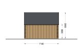 Chalet en bois en kit ALINA (34 mm + bardage), 46 m² specification 4