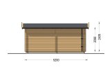 Garage en bois CLASSIC (34 mm), 3.2x5.2, 16 m² specification 5