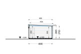 Petite maison en bois PREMIUM S (Isolé, 34 mm + bardage), 10.5x4.5 m, 47 m² specification 6