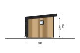 Abri de jardin en bois EVELIN PLUS (Isolé RE2020, 34 mm + bardage), 6x3 m, 15 m² specification 3