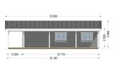 Chalet en bois CARLOTA S PLUS (Isolé, 58 mm + bardage), 90 m² specification 5