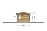 Abri de jardin en bois POOLHOUSE (44 mm), 4x3 m, 12 m² specification 5