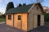 Garage en bois MISSISSIPPI (44 mm), 5x6 m, 30 m² customer 3