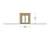 Sauna d'extérieur OKO (34 mm + bardage), 2.3x1.6 m, 2.7 m² specification 2