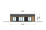 Chalet en bois SELENE (44 mm + bardage), 54 m² specification 2