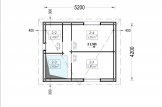 Studio de jardin LISA (44 mm + bardage), 21.84 m² specification 2