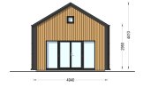 Chalet en bois SARA (Isolé, 34 mm + bardage), 20 m² specification 3