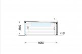 Garage en bois pour 3 voitures à toit plat SILVIA TRIO F (34 mm + bardage), 9x6 m, 54 m² specification 6