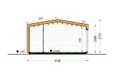 Abri de jardin en bois PIA PLUS (Isolé, 34 mm + bardage), 5x3 m, 12 m² specification 6