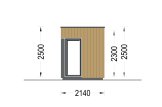 Bureau de jardin PREMIUM (34 mm + bardage), 3x2 m, 6 m² specification 3