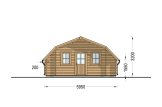 Garage en bois TEXAS (44 mm), 6x6 m, 36 m² specification 4