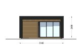 Abri de jardin en bois LAYLA (34 mm + bardage), 5x3 m, 13 m² specification 2