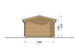 Garage en bois CLASSIC (34 mm), 3.6x5.4 m, 19.9 m² specification 4