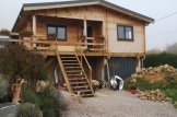 Chalet en bois LINDA (44+44 mm), 78 m² + 15 m² terrasse customer 3