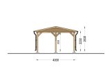 Carport en bois CLASSIC, 4x5.7 m specification 4