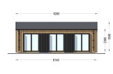 Chalet en bois ANGELA (44 mm + bardage), 43 m² specification 2