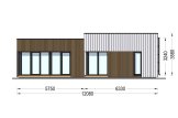 Maison préfabriquée en bois MALLY PV (Isolé RE2020, 44 mm + bardage), 70 m² specification 2