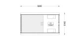 Chalet en bois en kit MILANA (34 mm + bardage), 41 m² specification 2