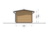 Abri de jardin en bois LILI avec abri (34 mm), 6x3 m, 11 m² specification 5