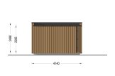 Abri de jardin en bois AMARA (Isolé, 34 mm + bardage), 4x3 m, 10 m² specification 4