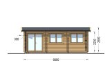 Abri de jardin en bois ELEONORA (34 mm), 6.6x3 m, 18 m² specification 2
