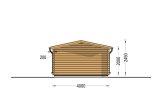 Abri de jardin en bois RENNES (34 mm), 4x3 m, 12 m² specification 4