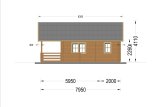 Chalet en bois avec terrasse ANGERS S (34+34 mm), 36 m² + 19 m² specification 6