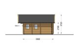 Chalet en bois avec mezzanine SCOOT S (34+34 mm), 27 m² + 9 m² specification 6