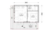 Bureau de jardin PREMIUM (34 mm + bardage), 6.5x4.5 m, 26 m² specification 1