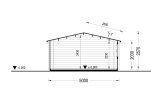 Abri de jardin en bois DREUX (34 mm), 5x4 m, 18 m² specification 6