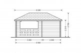 Tonnelle en bois (28 mm), 3x5 m, 15 m² specification 2