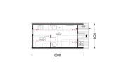 Abri de jardin en bois BRETA S (44 mm), 3x6 m, 18 m² specification 1